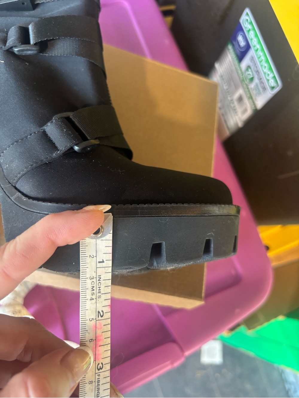 WetKiss Black Chunky Platform Ankle Boots with Straps - Picture 8 of 8